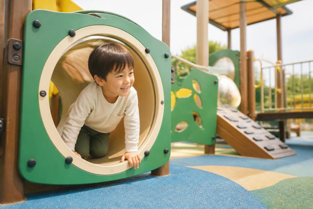 自閉症の子どもが体全体を動かせる遊具は？