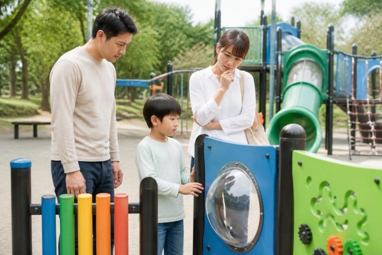 自閉症と揺れる遊具の苦手さには関係がある？